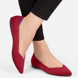 ROTHY'S The Point Red Slip On Shoes Women's 10